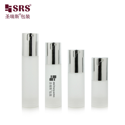 TA023 20ml 30ml 40ml 50ml Glanzend Mat In Mould Injectief Helder Bevroren PP PCR Airless Flasje Voor Foundation Cosmetic Packaging