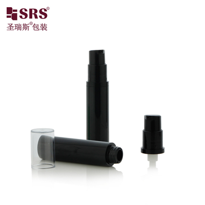 A003 5ml 10ml 12ml 15ml Mini Pocket Size Plastic Round Airless Pump Flasje Voor Gezicht Serum Cosmetische Verpakking