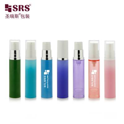 A003 5ml 10ml 12ml 15ml Aanpassing Print Decoratie Plastic Airless Pump Flasje Voor Gezichtsserum