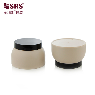 SRSP1 50g 100g Injectie Aanpassing Kleur Plastic PP Double Wall Cone Shape Jar Container Voor Body Cream