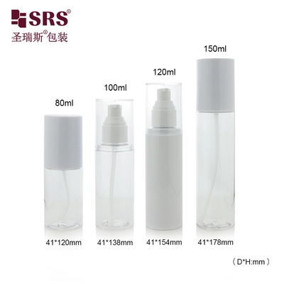 24/410 PET PCR Certificaat PET Plastic Leeg Aanpassing Kleur Witte Lotion Fles Voor Foundation Gezicht Serum Gel
