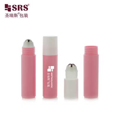 RPPF 20 ml 2/3 oz Plastic lege cosmetische huidverzorging Ronde PP PCR milieuvriendelijke Roller Steel Ball Flask Verpakking