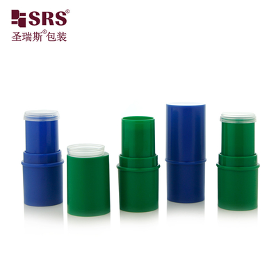D051 6g Verfrost Plastic ABS Materiaal Ronde vorm Stick Container Tube Top Filling Lip Balm Fles