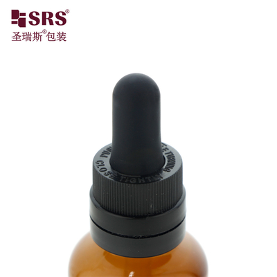 D007 5ml 10ml 15ml 30ml 50ml 100ml Amber glasfles met volume gedrukt Voor essentiële olie verpakkingscontainer Geen lekken