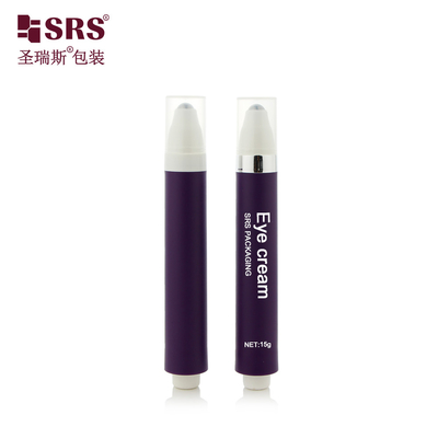 AY 10ML 15ML Plastic Press Button Design Airless Roller Massage Flasje voor vochtinbrengende ooggel