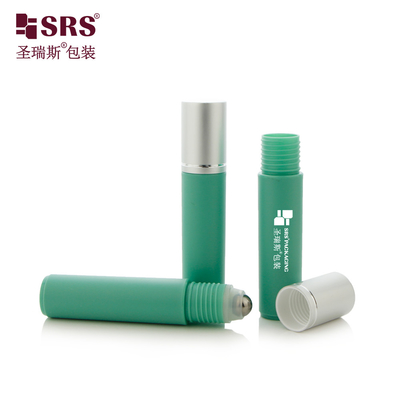 RPA-10ML Revolutioneer uw oogverzorgingsroutine met aangepaste kleur-injectie-gevormde glanzende bevroren PP PCR rolbal oogserum massagebottels
