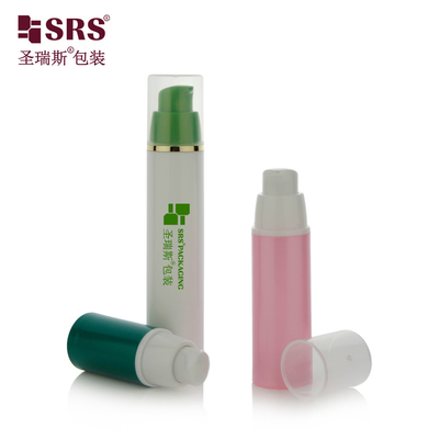 A024 15 ml 30 ml 50 ml Injectie Custom Color PP PCR Airless Pump Flasje Voor Lotion Gel Foundation