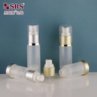 A025 15 ml 30 ml 50 ml PP Helder Glanzend Aanpassing Huidverzorgingsmasker Gel Luchtloze Pomp Fles Verpakking