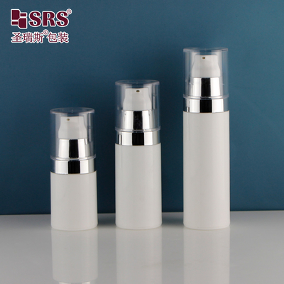 PA212 15 ml 30 ml 50 ml Metalisated Silver Shoulder Plastic Airless Pump Flasje Voor Body Lotion