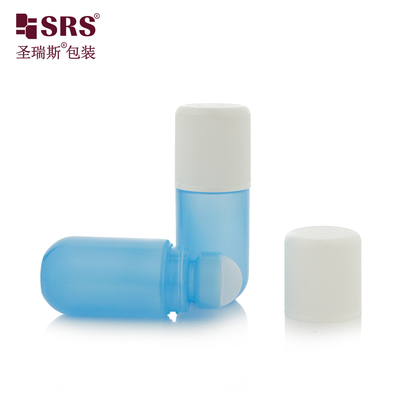 RPPA1-50ML Dubbelwand CRC Kinderwaardig Cap Ribbed Plastic PP Press Screw Design Roll On Deodorant Flasje