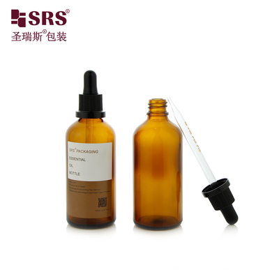 D012 Haarserum Essence Glasdruppelfles Ronde vorm 5ml 10ml 15ml 20ml 30ml 50ml 100ml Verpakking