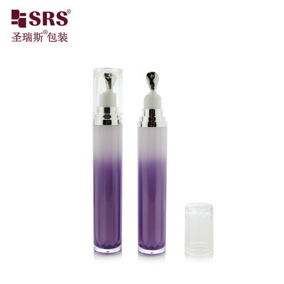 LR001-15ML Zilvergoud Zink Metalen Hoofd Applicator Luxe Geen lekken Huidverzorging Oogcrème Lotion Gel Acryl Fles Fabrikant