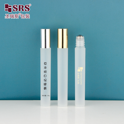 RPA-10ML ((C) Duidelijke matte gevriesde plastic PP PCR Eco Friendly Eye Serum Roll-On Fles
