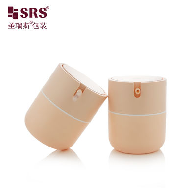 PA001 50ml Schattige Plastic PP Ronde Bodem Airless Pomp Fles Pot Container Lege Cosmetische Gezichtscrème