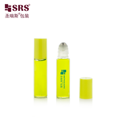 PET-10ML Plastic PET Transparante Glanzende Oppervlakte Roll-On Fles Applicator Container Verpakking Met Stalen Bal Massage