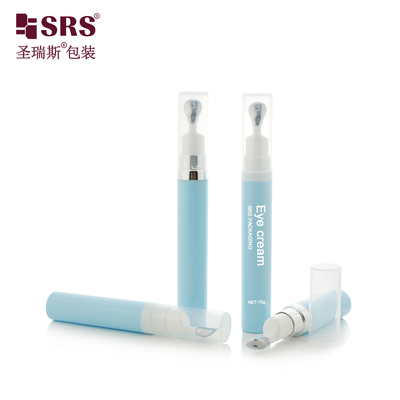 A0035 Strakke Custom Kleur Airless Pomp Fles (7.5ml/10ml/15ml) met Zink Legering Druk Actuator