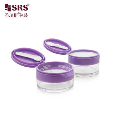 PETG003 100g 120g 150g 200g 250g Duidelijke dikke muur potvat voor haarmaskers Flip cap met lepel