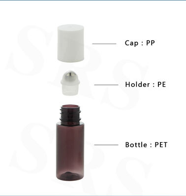 PET 10 ml ~ 170 ml Plastic PCR Roll On Flascheglas Transparante Aanpassen Kleur Roller Ball Flascheglas Geen lekkage Voor Oogserum Deodorant Gel