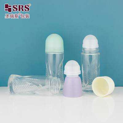 BLPG-A 50 ml grote capaciteit lege glazen rolbalfles voor deodorant gel serum lichaam antipersipirant verpakking groothandel