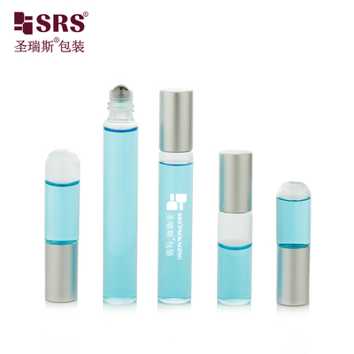 BLP 1ml~10ml Transparante Amber Glazen Rolflesje met 304 Roestvrijstalen Kogel Applicator voor Essentiële Olie