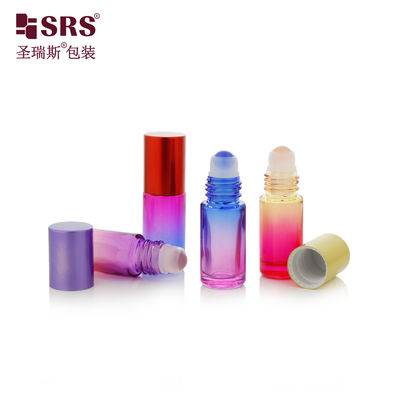 BLPM-5ML SRS Groothandel Duidelijke Doorzichtige Vorm Dikke Wand Hard Glas Rol Op Fles Voor Etherische Olie Geen lek