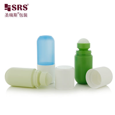 RPPA1-50ML Ronde Bodem Plastic PP PCR Roller Ball Fles Voor Antiperspirant Verpakking CRC