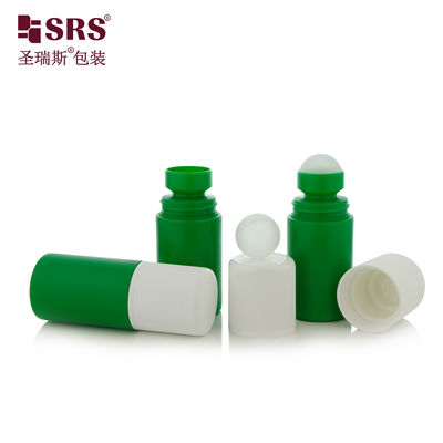 RPPC1-60ML Anti- jeuk gel massagebottel rolbal Druk logo CRC Geen lek Groene verpakking