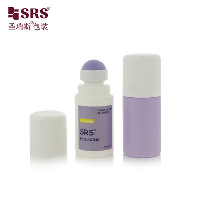 RPPC1-60ML CRC Kinderwaardig Cap Injectie Ribbed Flat Ronde Vorm 2oz PP Roller Ball Fles Voor Anti-Jeuk Vloeistof