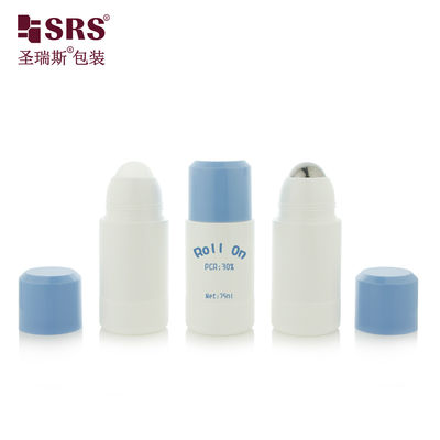 RPPE 50ml 75ml Lichtgewicht Plastic Rollerflessen Navulbaar Model voor Deodorant Gel en Reis Body Essence