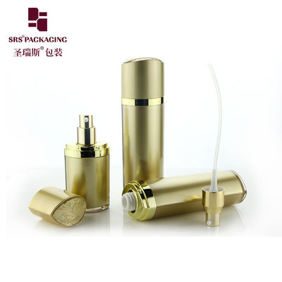 SRS lege luxe cosmetische fles 30 ml 60 ml 120 ml plastic oogvormige zwarte acrylvat