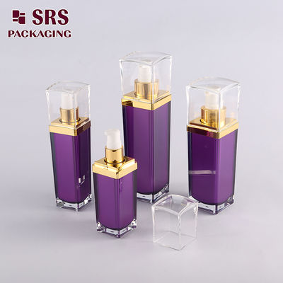 Shengruisi verpakking L054-15ml 30ml 50ml 100ml luxe vierkant Plastic lotion pomp Fles