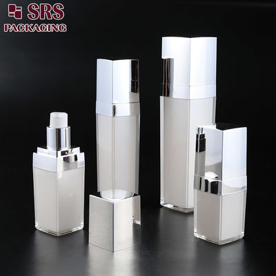 L050 SRS China fabrikant Luxe Acryl lege Vierkante Creme Spray Pump Fles Voor gezicht Creme