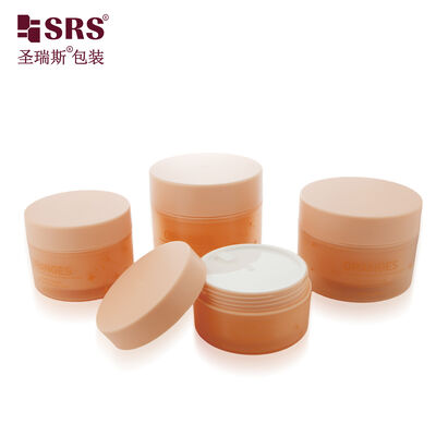 SRSJK 100g 150g Injection Custom Color Double Wall PP PCR Eco-friendly Face Cream Jar Container Packaging