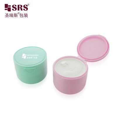 SRSOB Nieuwe aankomst Custom Color Logo Printing PP Jar Met Flip Cap Lepel Voor Gezichtsmasker