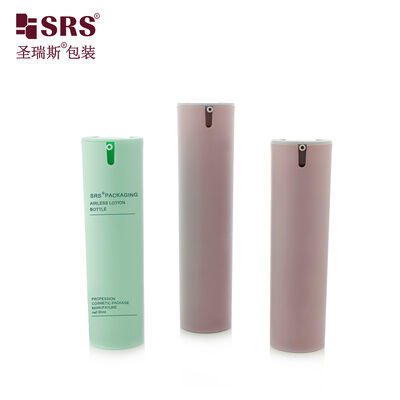 SRS-FO 30ML 50ML Ronde PP luchtloze pompfles voor gezichtslotion Cosmetische verpakkingscontainer