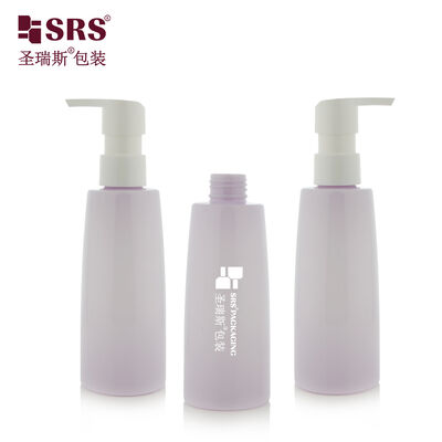 PET 200 ml lege fles voor injectie Purper kleur Plastic lotion pomp voor reiniging