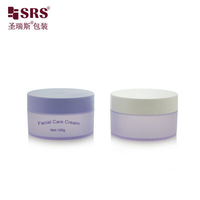SRSQ Enkele Wand Glanzend Oppervlak Mat Afgewerkt Met Schilderen PP PCR Gerecyclede Pot Cosmetische Container