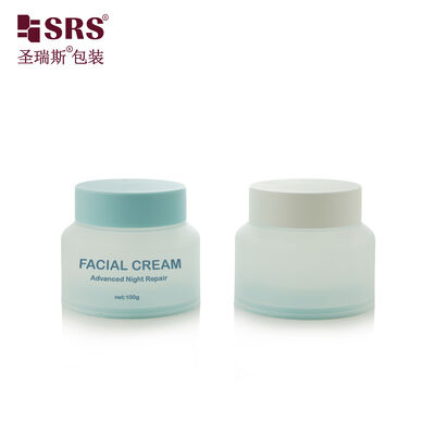 SRST Custom Logo Dubbelwandige PP Zalfpotje 30-100g Cosmetische Verpakkingscontainer