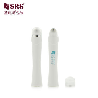 Curved PETG Roll On Bottle 12ml With Stainless Steel Roller Ball for Skin Care Liquid