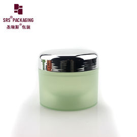 glasgroene container cosmetische crème plastic deksels voor pot