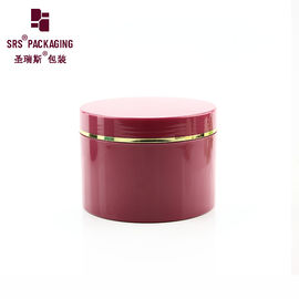 injectie kleur rode cosmetische plastic pot met schroefdeksel