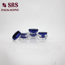 diamantvormige 5g 15g 30g 50g dubbele wand luxe gezichtsmasker acrylcontainers met deksels