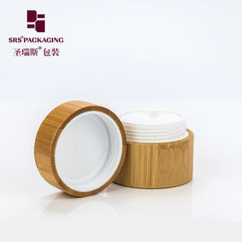 luxe biologische natuurlijke bamboe deksel lege room cosmetische plastic pot 30 ml
