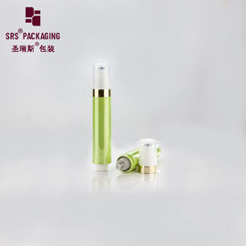 metalen groene glanzende plastic luchtloze oogcrème cosmetica 10 ml rol op fles
