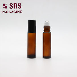 10 ml doorzichtige amberbruine glazen rolbal lege massagefles met essentiële olie