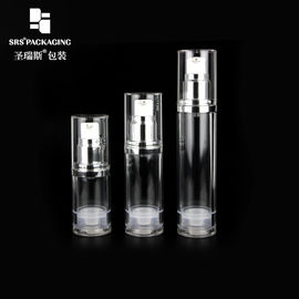 AS transparante 15 ml 30 ml 50 ml cosmetische plastic luchtloze pomp lege fles
