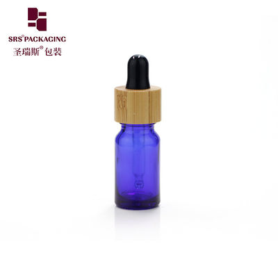 mini-monstergrootte 5 ml groothandel druppelaar bamboe houten essentiële oliefles