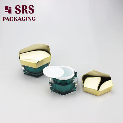 30g 50g lege unieke vorm luxe hoge kwaliteit cosmetische hexagon acryl pot