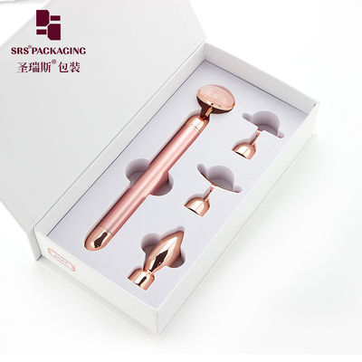 cosmetische verpakking luxe jade massagekop vibrator elektrische schoonheidsbalk