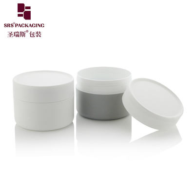 SRS Verpakking 200 g Mat Plastic PP PCR Custom Grey Color Cosmetic Cream Jar